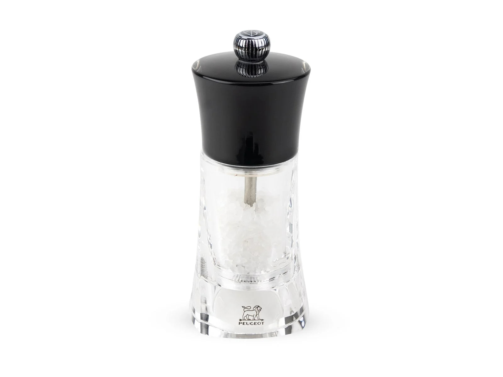 Peugeot Oléron/Molène Salt Mill – Black Acrylic – 12 cm