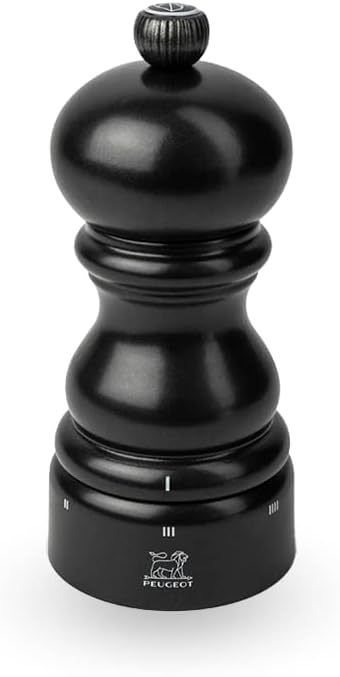 Peugeot Paris u'Select Satin Black Lacquer Salt Mill – 13 cm