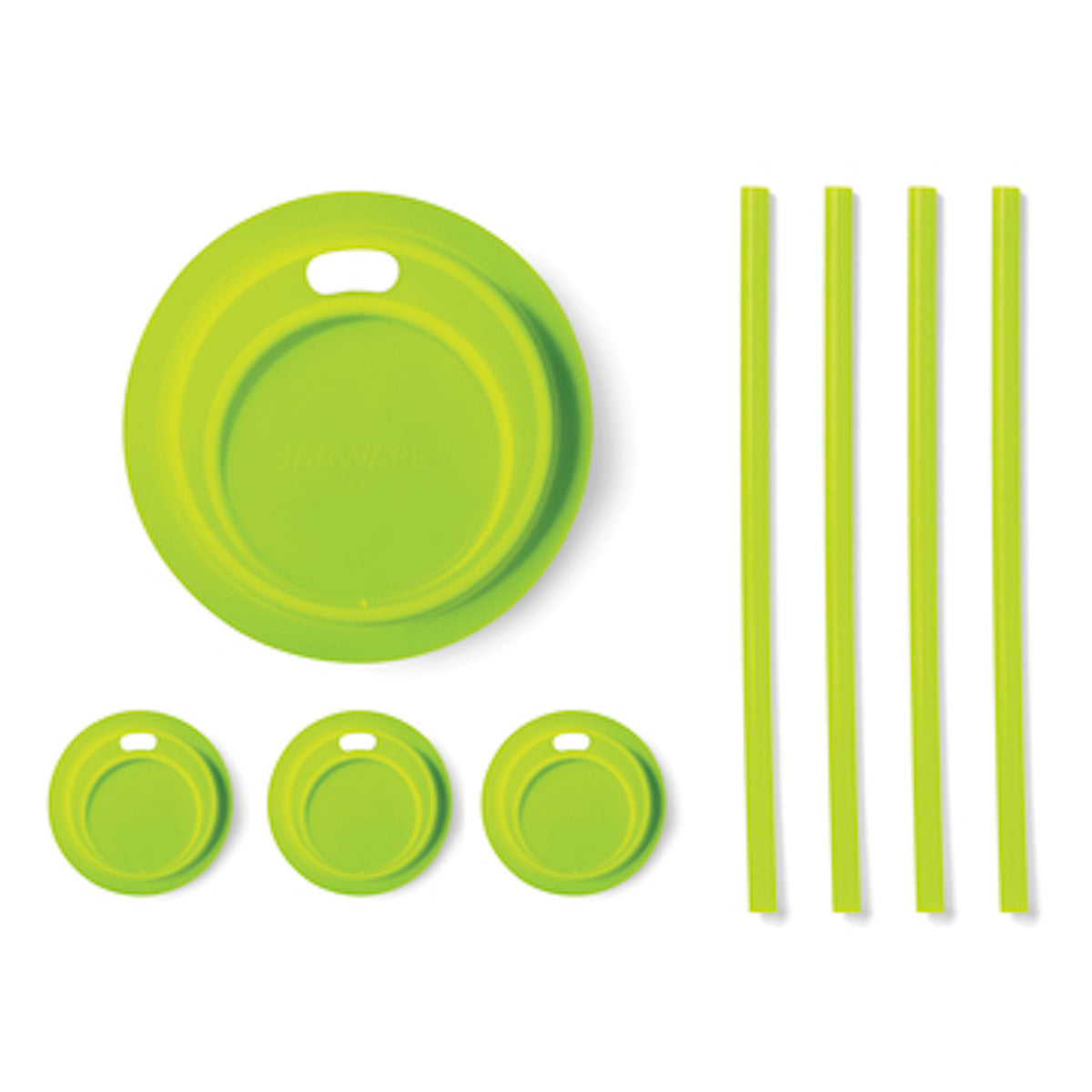 Jarware Lid and Straw Set Green