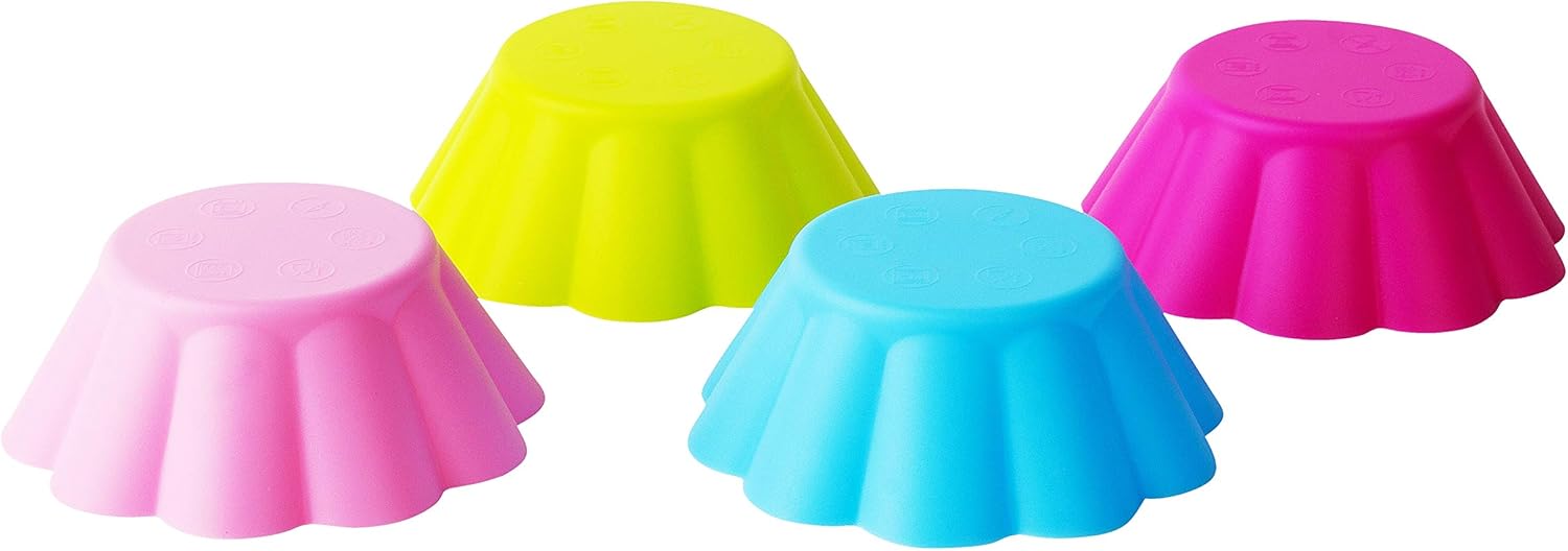 Bakelicious Scalloped Silicone Baking Cups Set of 12