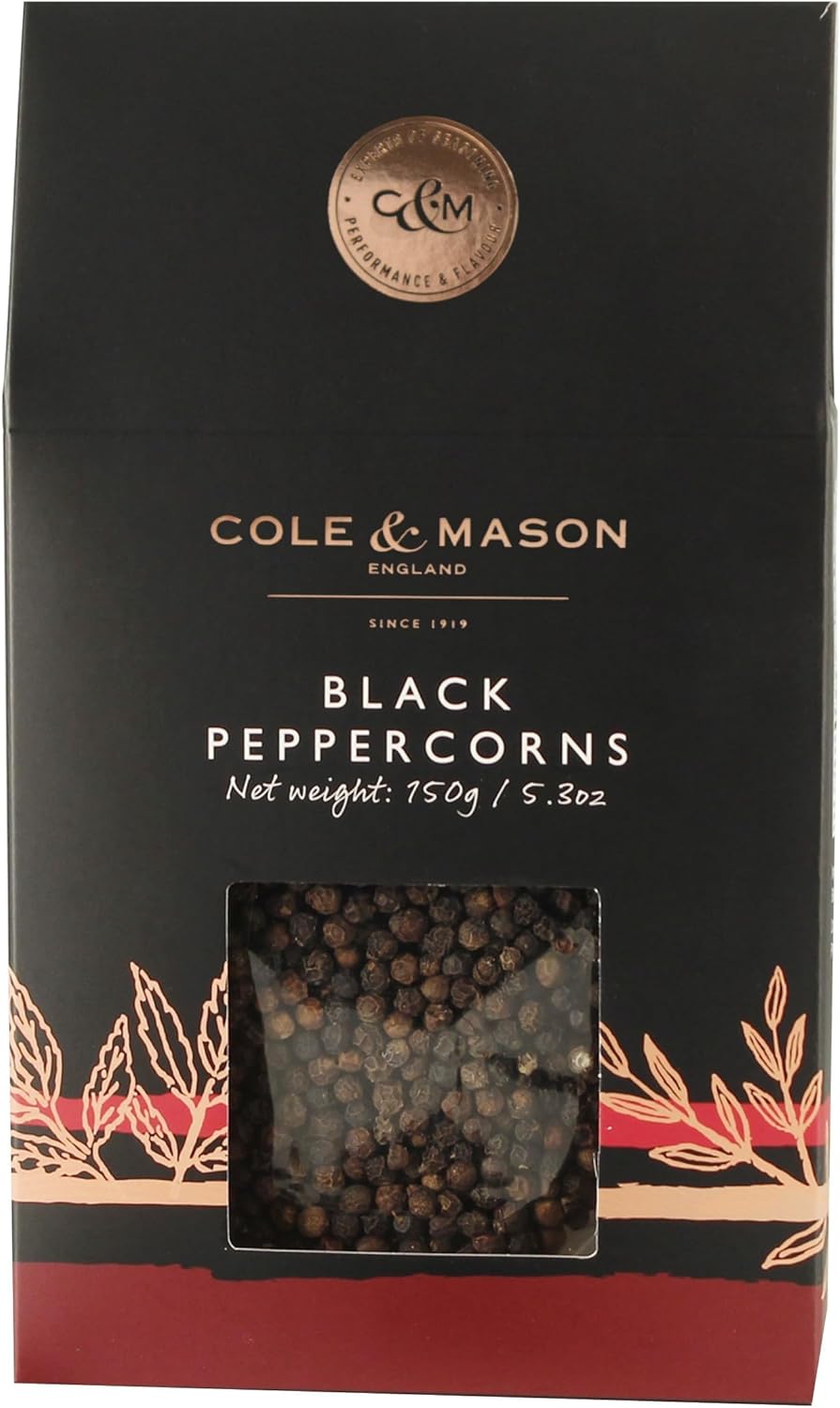 Cole & Mason Organic Black Peppercorn Refill 5.3oz