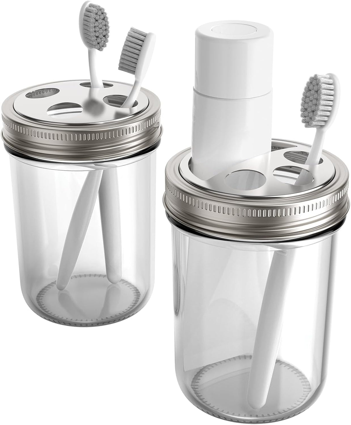 Jarware Toothbrush and Toothpaste Holder Set
