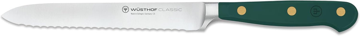 Wüsthof Classic Fresh Rosemary Serrated Utility Knife – 5"