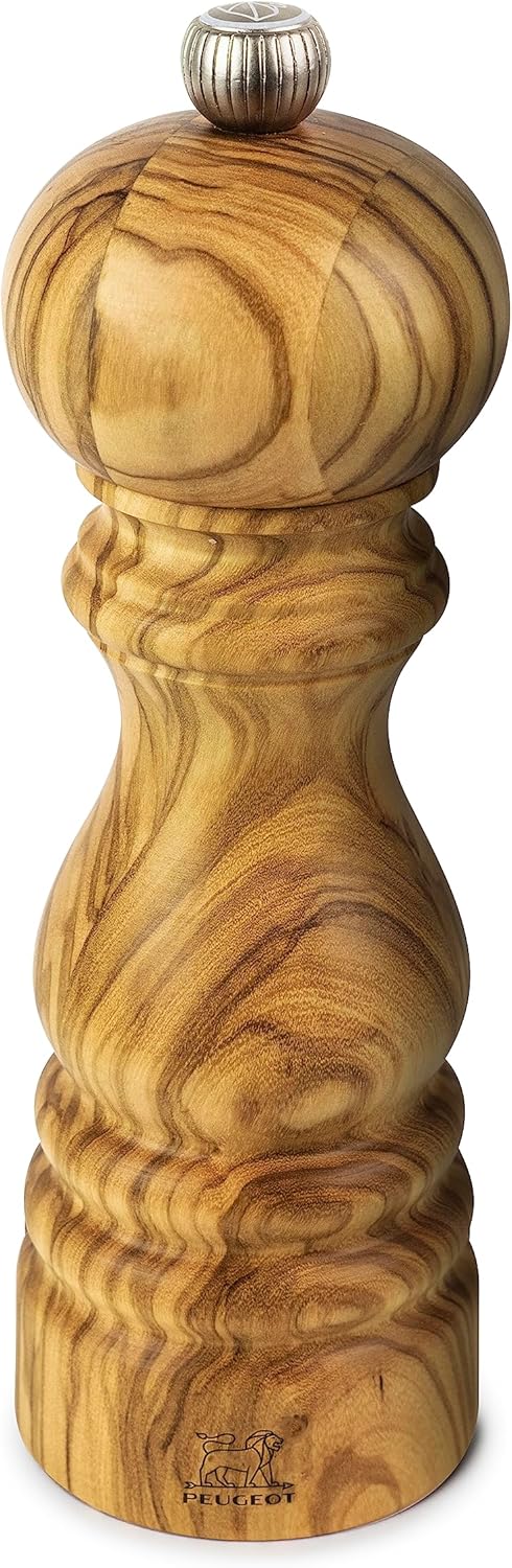 Peugeot Paris Olive Wood Salt Mill – 18 cm
