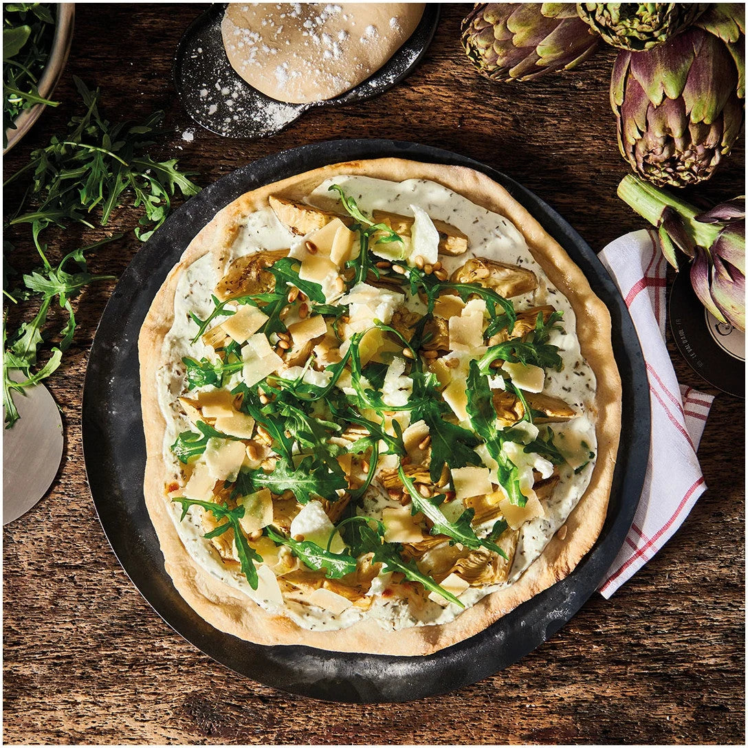 De Buyer Heavy Blue Steel Round Pizza Tray – 32 cm