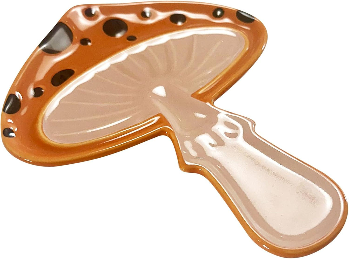 Fox Run Mushroom Ceramic Spoon Rest