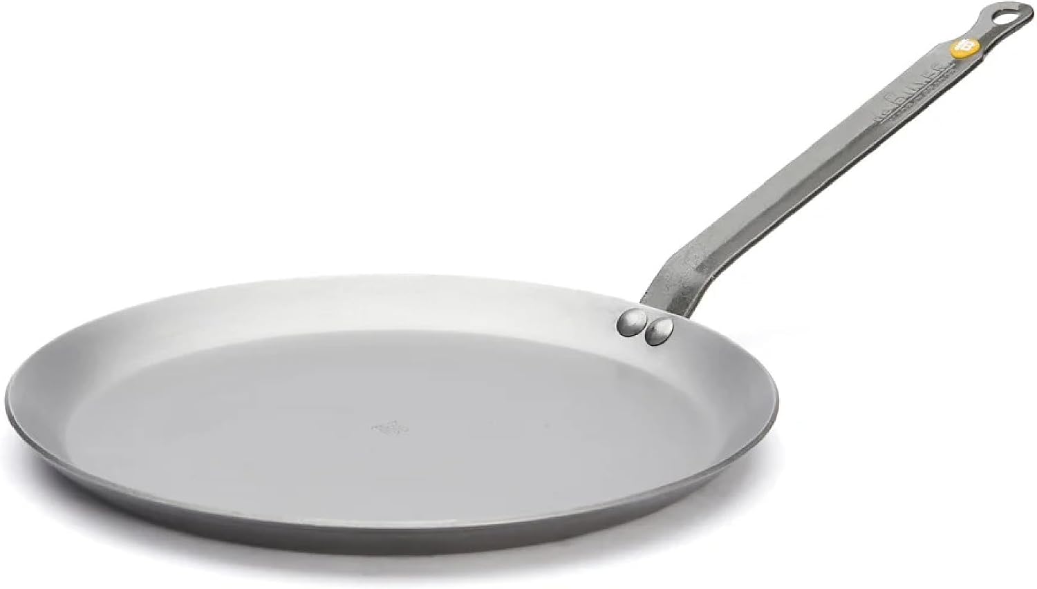 De Buyer Mineral B Element Steel Round Pancake Pan – 26 cm