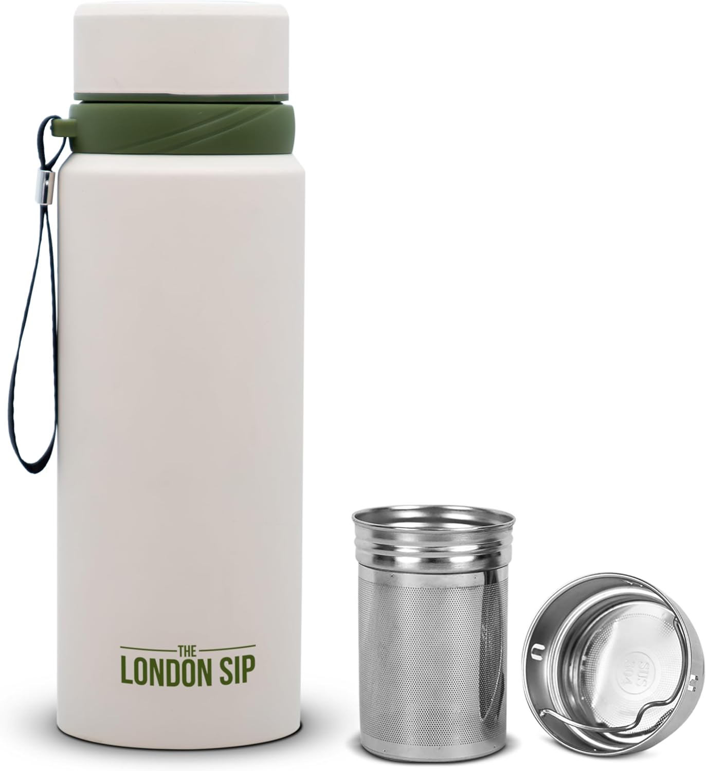 London Sip Tea Infuser Bottle – Safari Beige – 25 oz