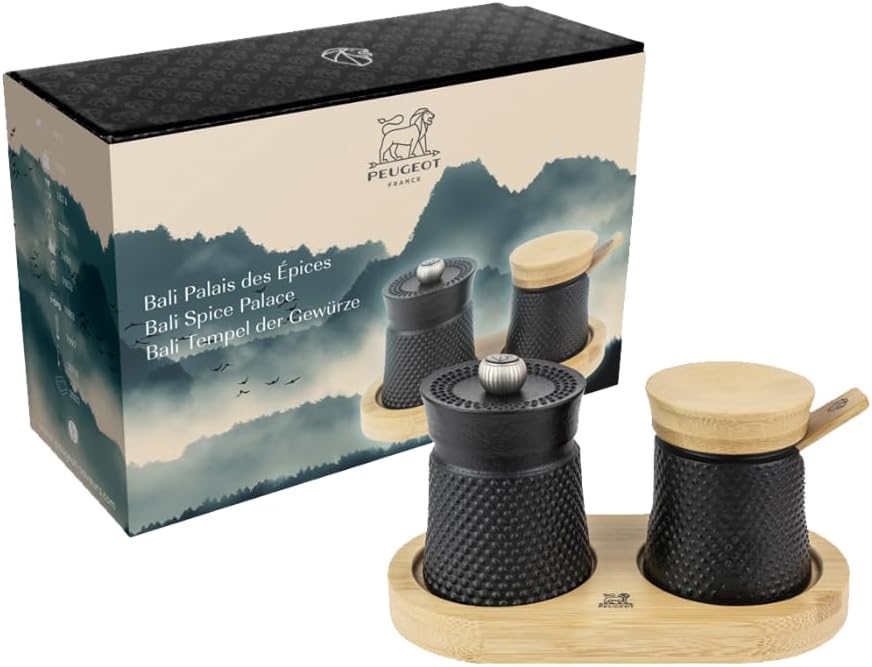 Peugeot Bali Spice Palace Pepper Mill & Salt Cellar Set