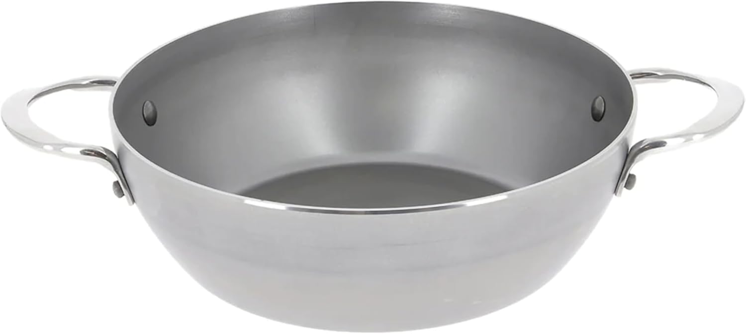 De Buyer Mineral B Carbon Steel Country Frypan with 2 Handles – 24 cm