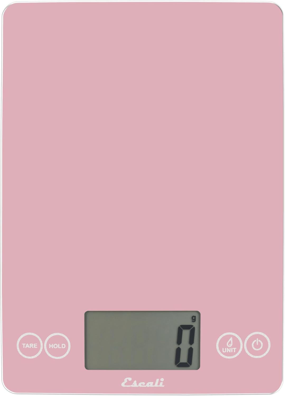 Escali Arti Classic Glass Digital Scale – Classic Pink