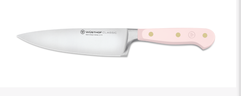 Wüsthof Classic Pink Himalayan Salt Chef&#39;s Knife – 6&quot; Wusthof by Kitchen Niche