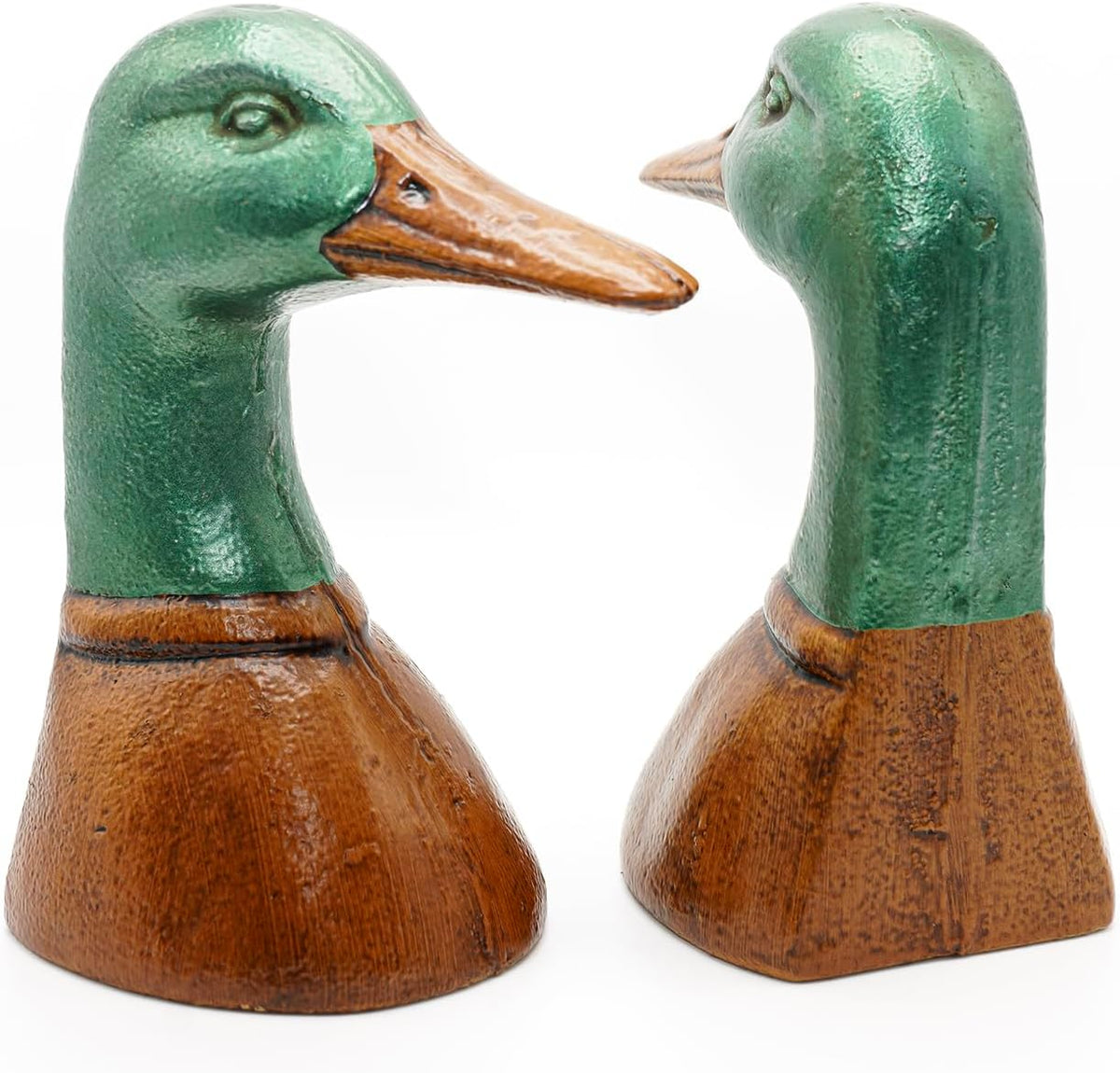 Fox Run Duck Head Iron Bookends, Set of 2