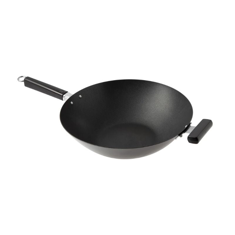 Joyce Chen Professional Series 14-Inch Carbon Steel Ceramic Nonstick Flat Bottom Wok Joyce Chen by Kitchen Niche