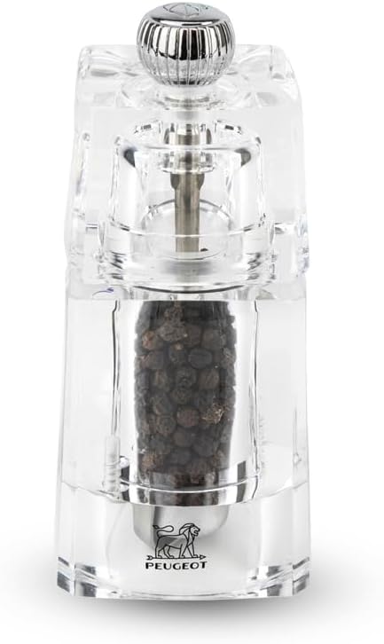 Peugeot Chaumont Acrylic Pepper Mill – 11 cm