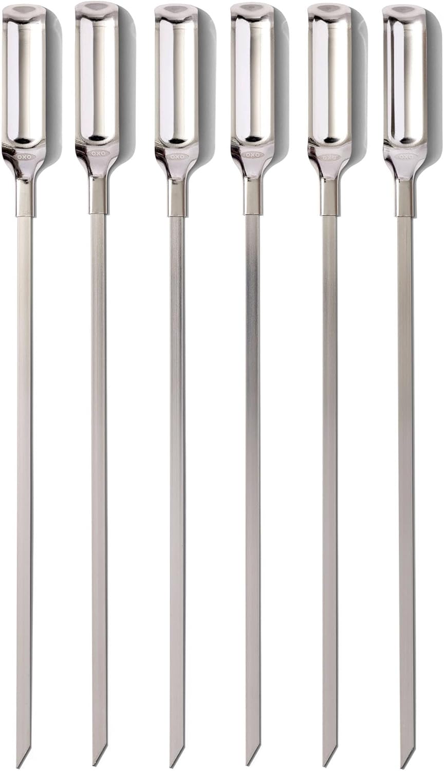 Oxo Set of 6 Stainless Steel Barbecue Skewers