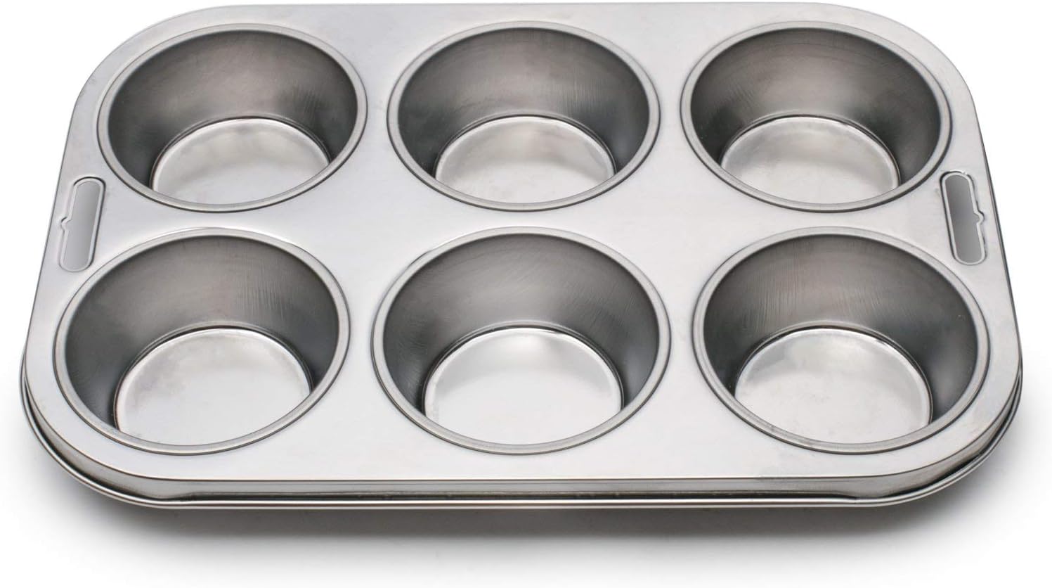 Fox Run Stainless Steel 6-Cup Muffin Pan