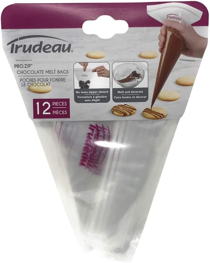 Trudeau Pro.Zip Chocolate Melt Bags – 12 " Set of 12