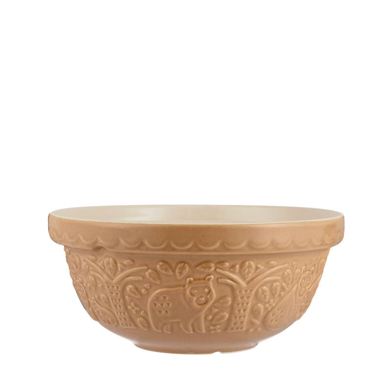 Mason Cash Forest Mixing Bowl 9.75-Inch Beige