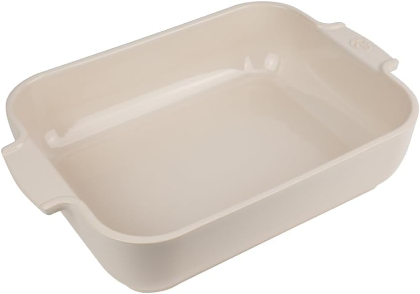 Peugeot Ceramic Baking Dish – Rectangular – Ecru – 32 cm