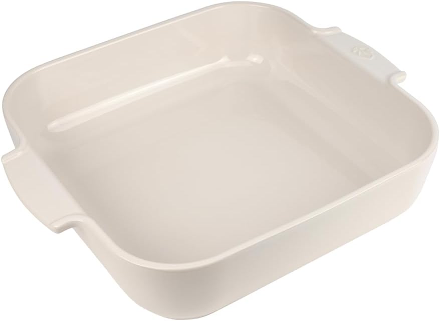Peugeot Ceramic Baking Dish – Square – Ecru – 36 cm