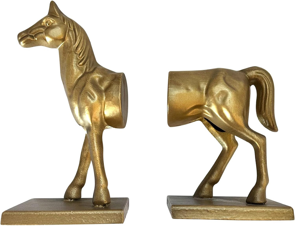 Fox Run Horse Iron Bookends, Set of 2
