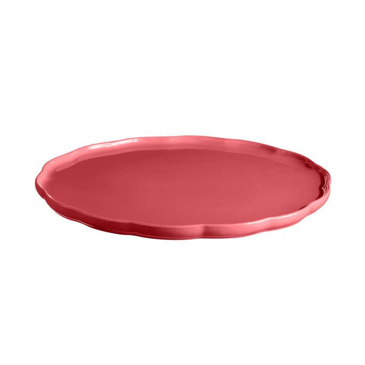 Emile Henry Madeleine Round Serving Platter – Rose Candy – 31.5 cm