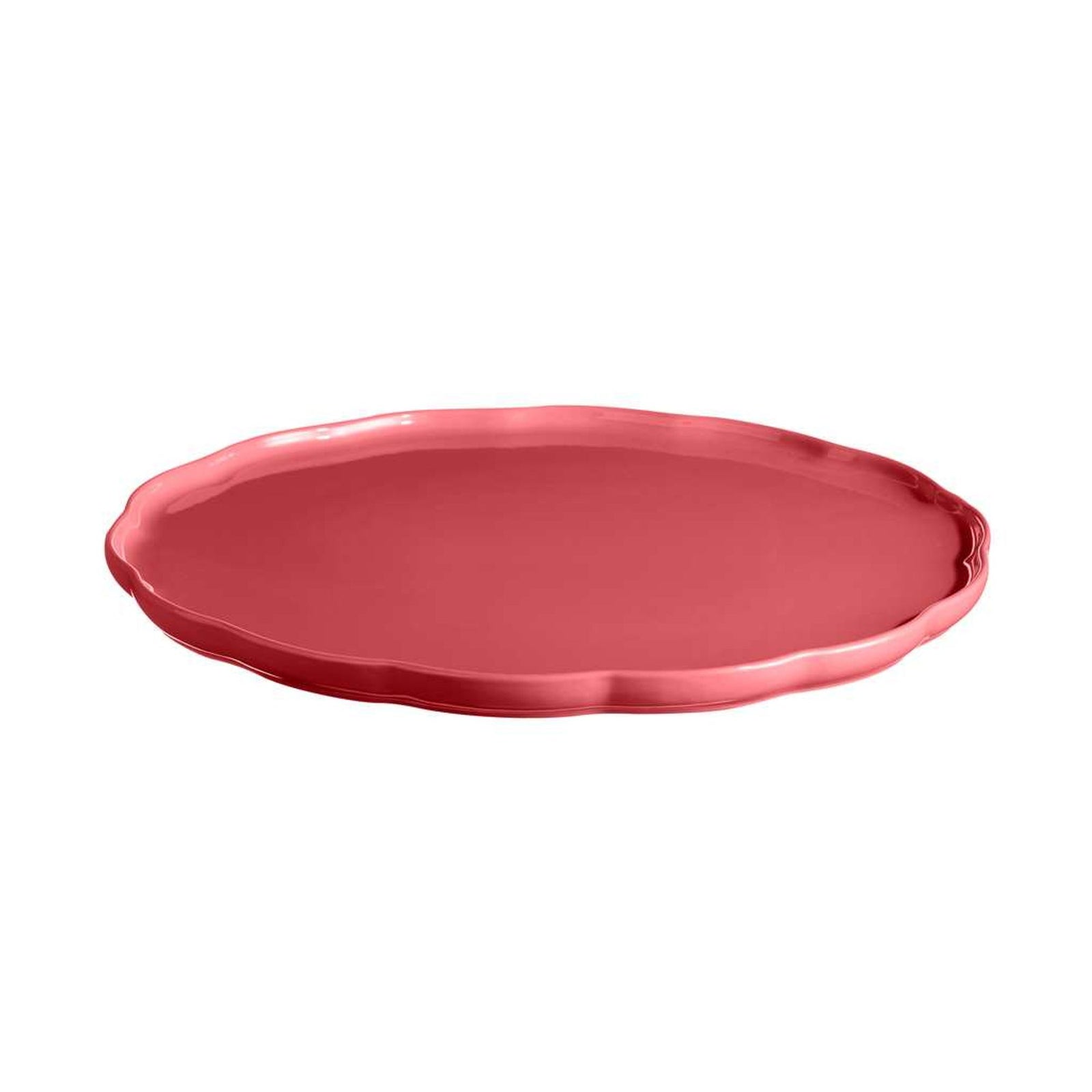 Emile Henry Madeleine Round Serving Platter – Rose Candy – 31.5 cm
