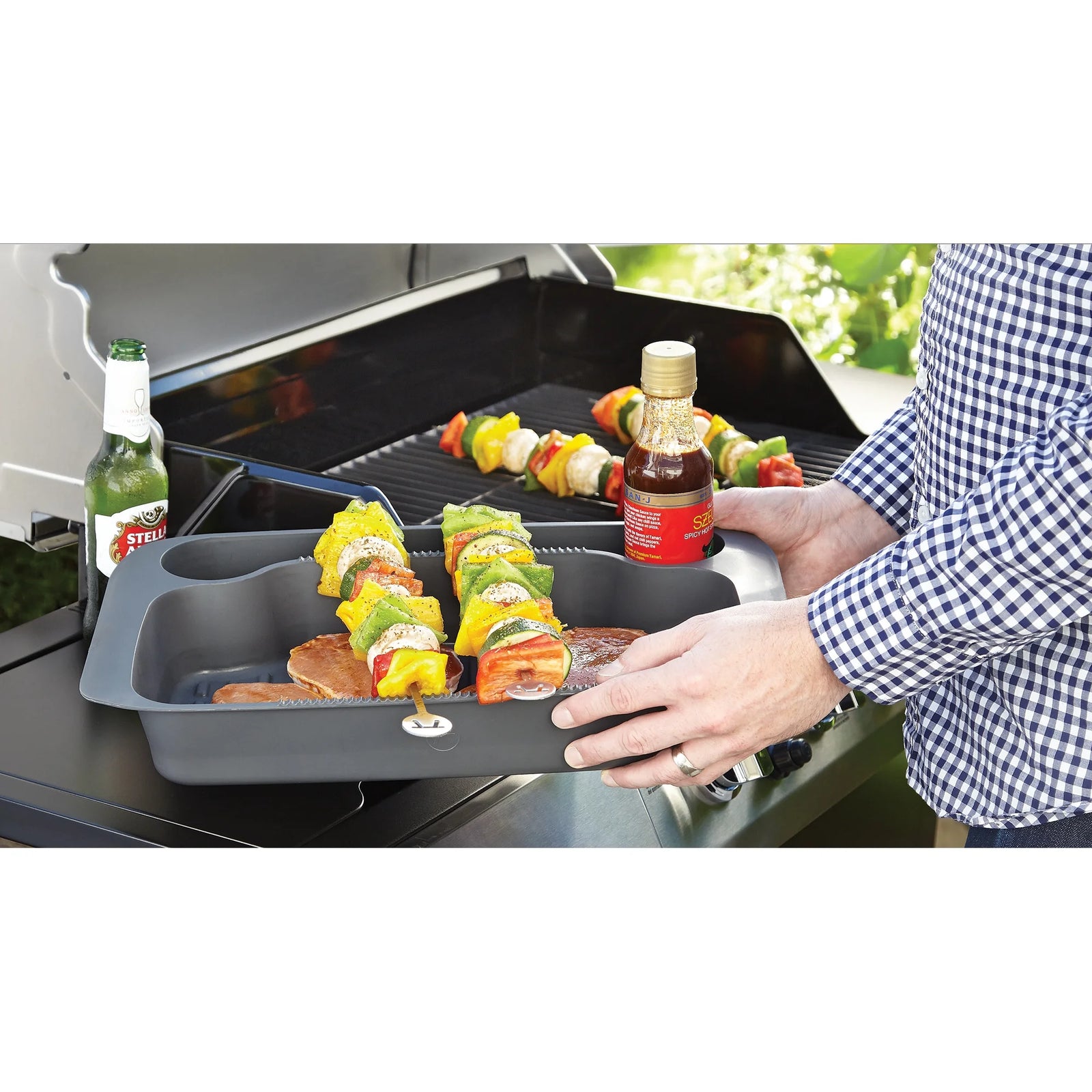 Outset Grill Prep Station with Lid – 15" x 10"