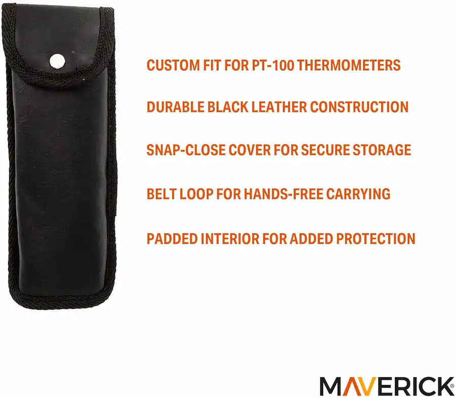 Maverick Protective Leather Case for PT-100 Thermometers