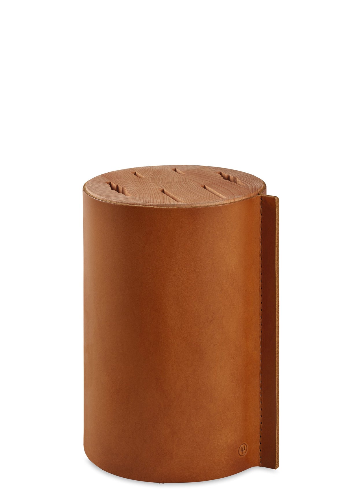 Wüsthof Amici Leather-Wrapped Knife Block Wusthof by Kitchen Niche