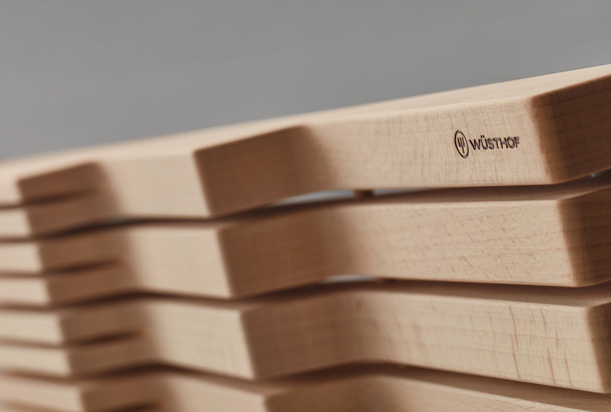 Wüsthof In-Drawer Knife Tray – 7 Slot Beech Wusthof by Kitchen Niche