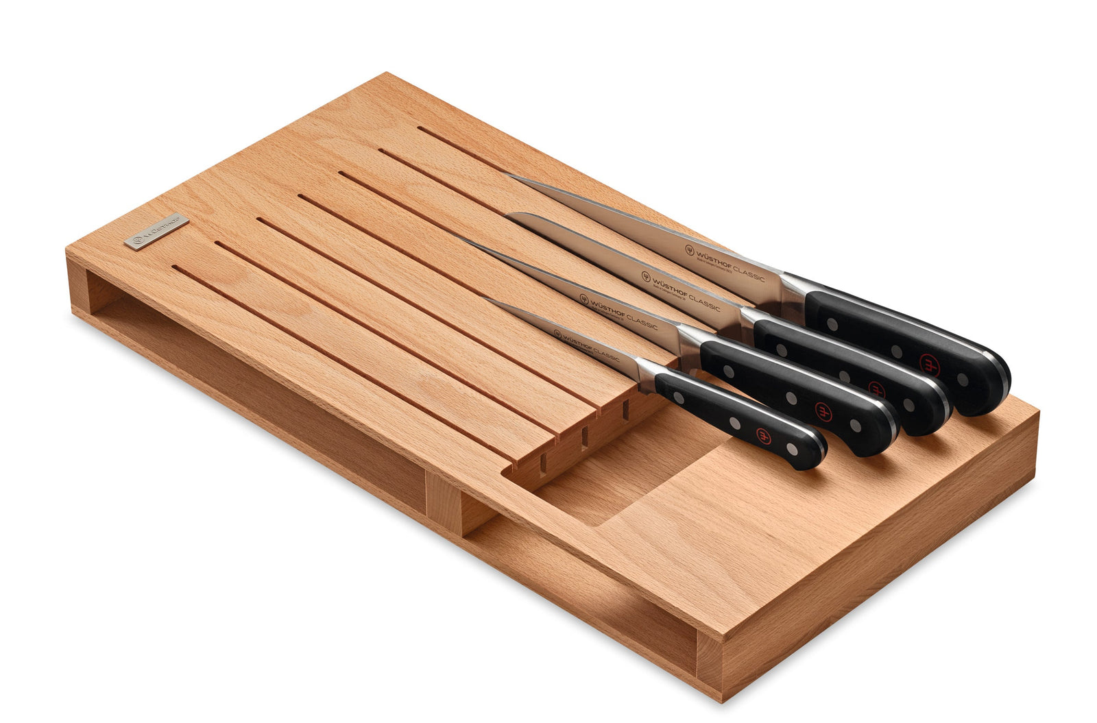 Wüsthof In-Drawer Knife Tray – 7 Slot Beech Wusthof by Kitchen Niche