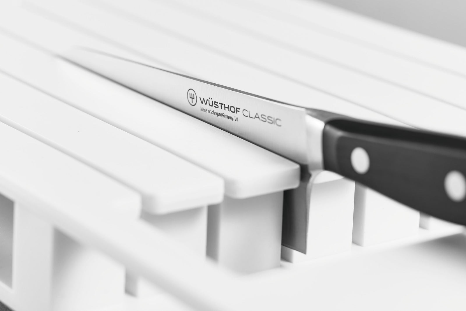 Wüsthof In-Drawer Knife Tray – 7 Slot White Wusthof by Kitchen Niche