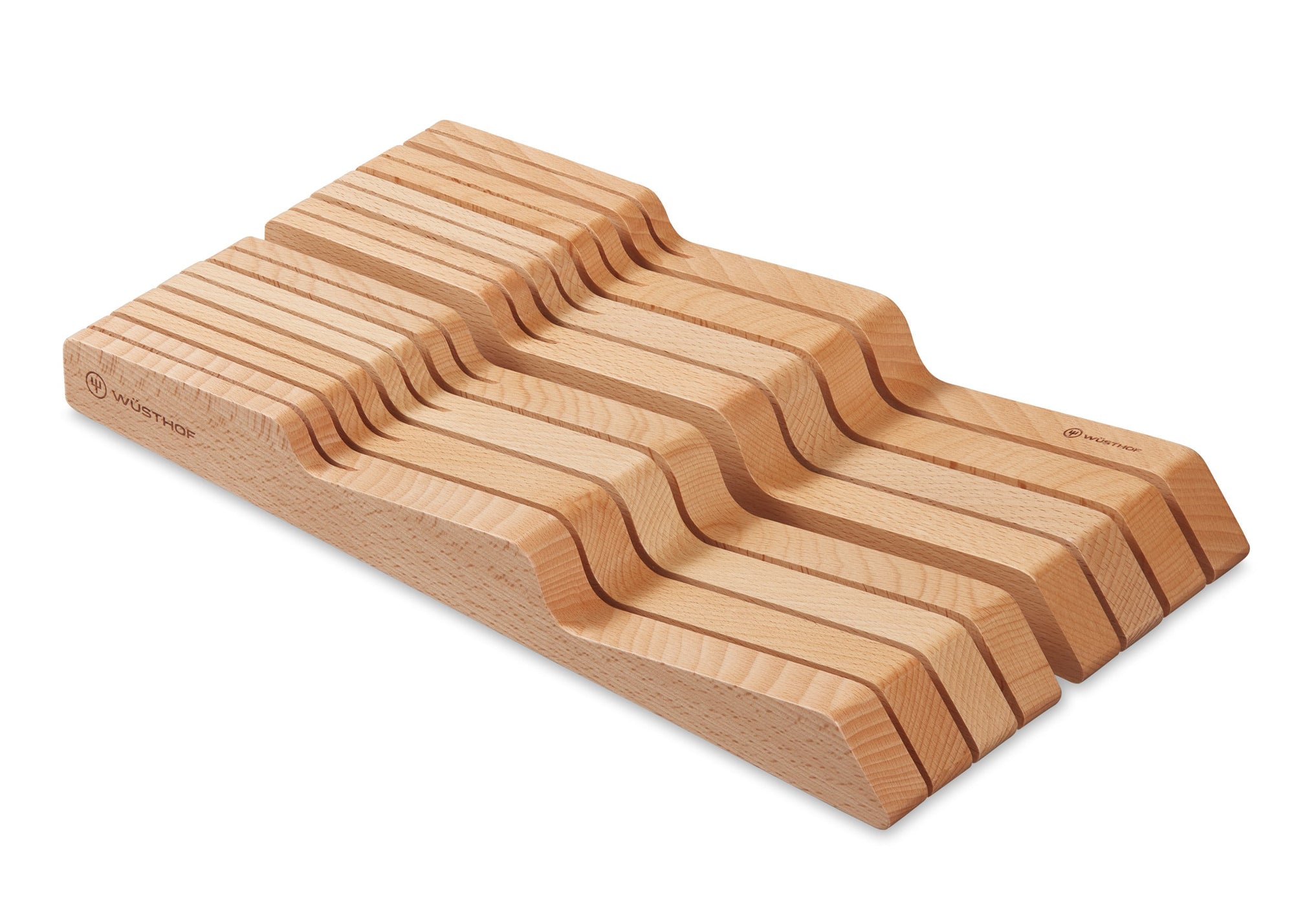 Wüsthof In-Drawer Knife Tray – 14 Slot Beech Wusthof by Kitchen Niche