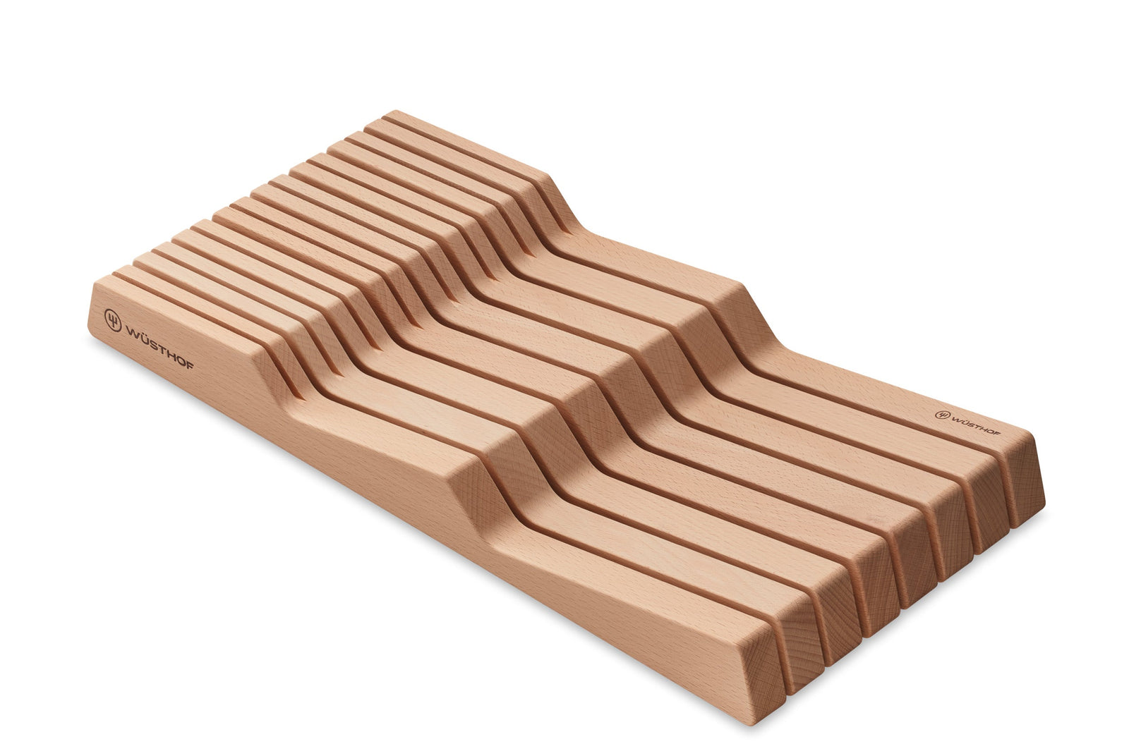 Wüsthof In-Drawer Knife Tray – 15 Slot Beech Wusthof by Kitchen Niche