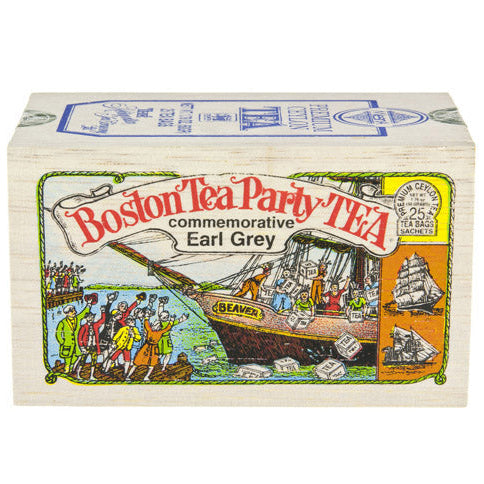 Metropolitan Tea Company Boston Tea Party Tea – 25 Teabag Wood Box