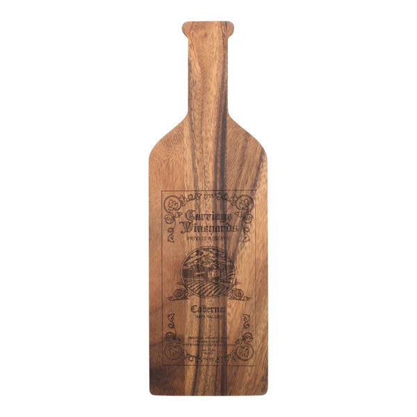 Cabernet Wine Bottle Cutting Board – Engraved