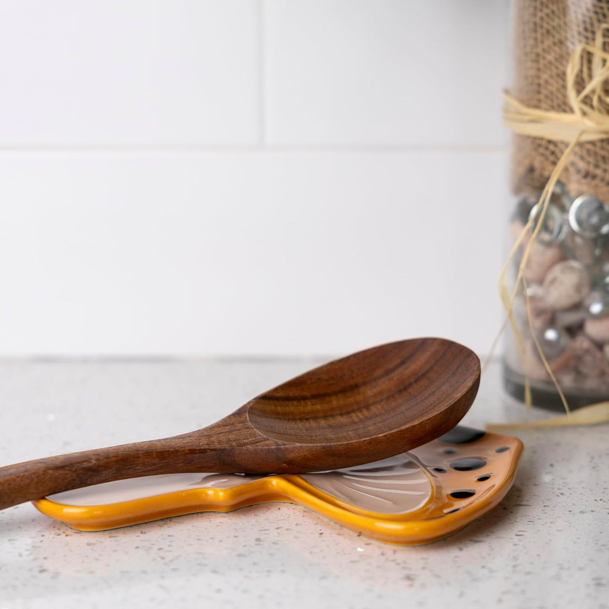 Fox Run Mushroom Ceramic Spoon Rest