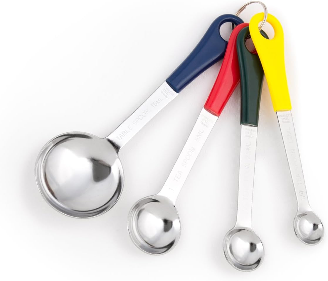 Fox Run Colored Stainless Steel Measuring Spoon Set