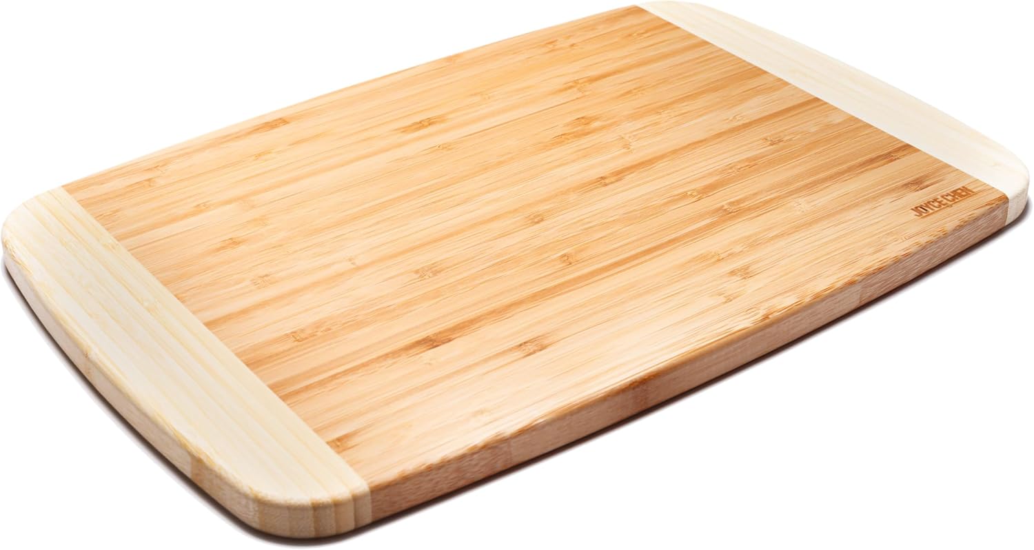 Joyce Chen Extra Large Burnished Bamboo Cutting Board – 12 x 18"