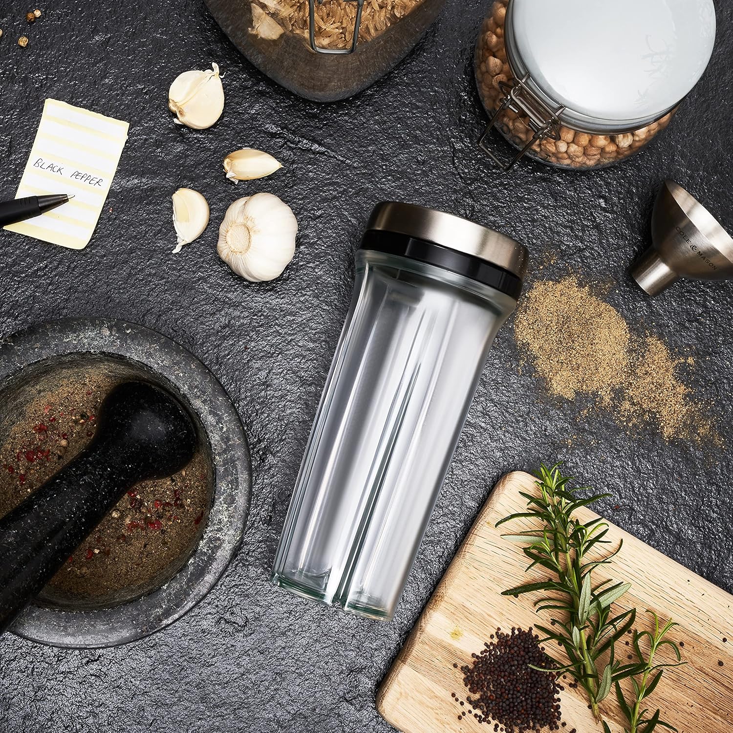 Cole & Mason Saunderton Spice Storage & Shaker – 8" / 20 cm