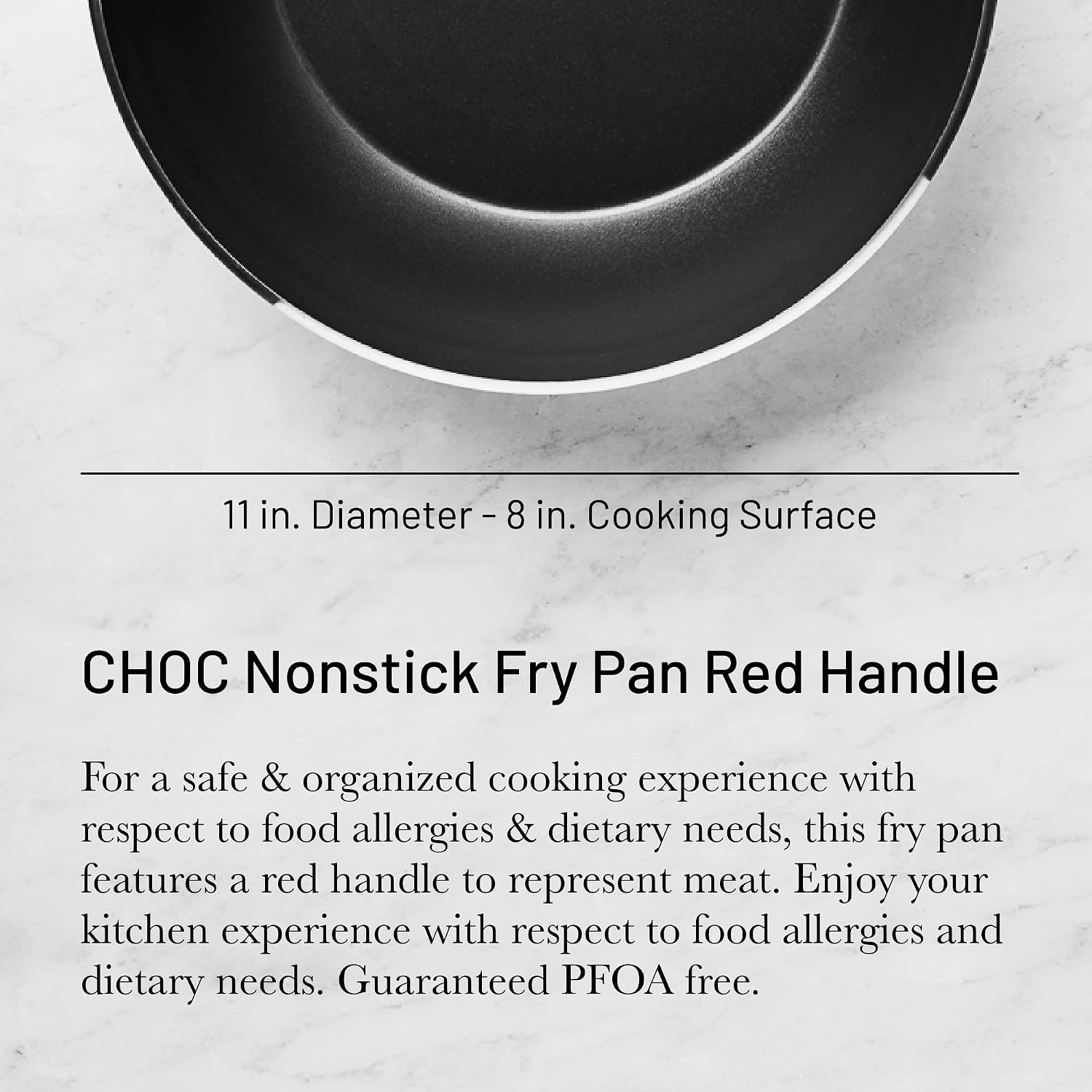 De Buyer Choc Round Non-Stick Fry Pan with Red Handle – 28 cm