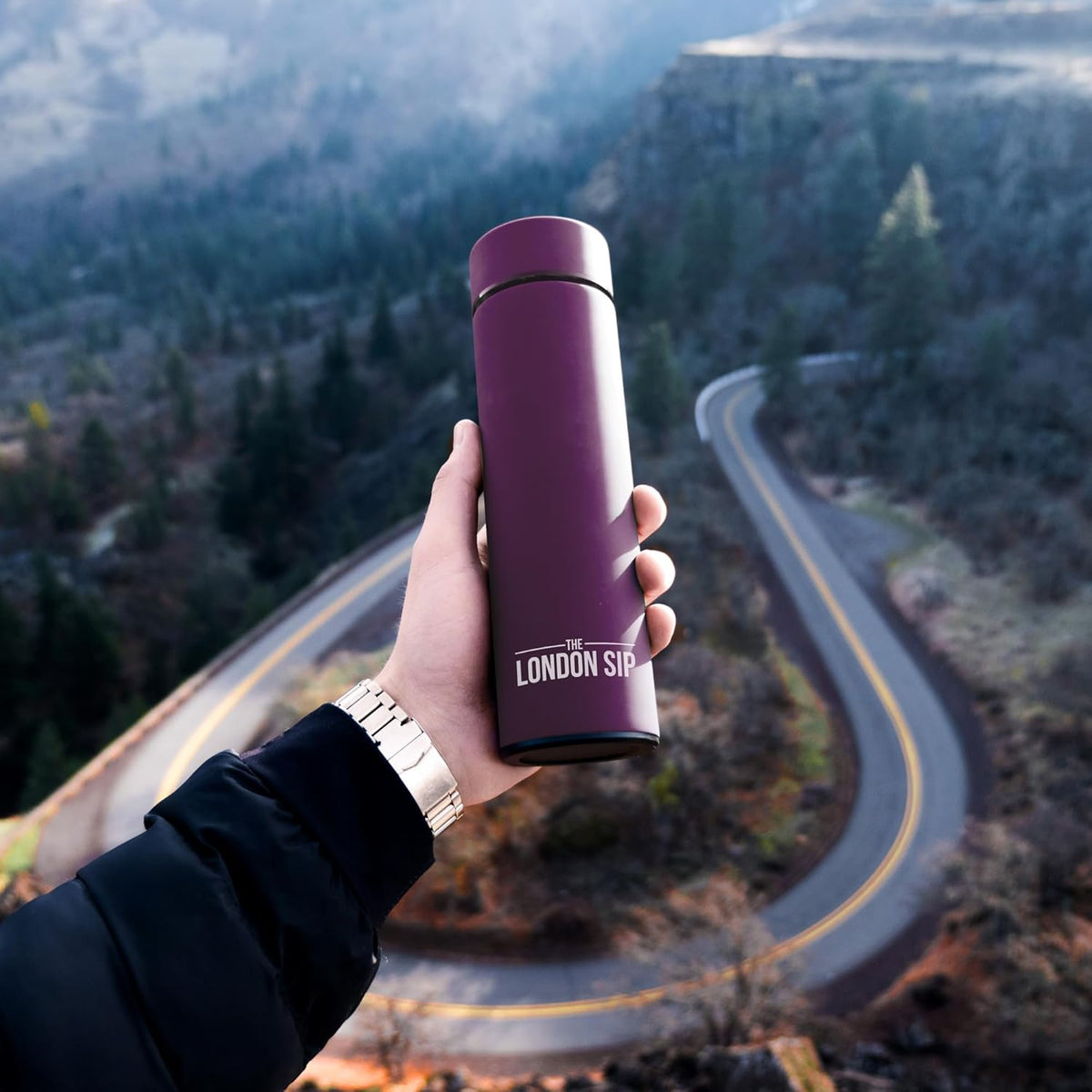 London Sip Tea Infuser Bottle – Purple – 16 oz
