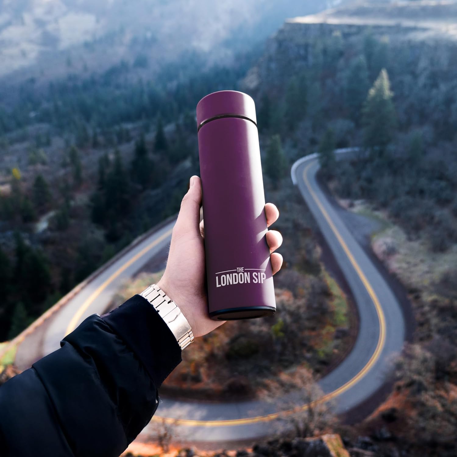 London Sip Tea Infuser Bottle – Purple – 16 oz