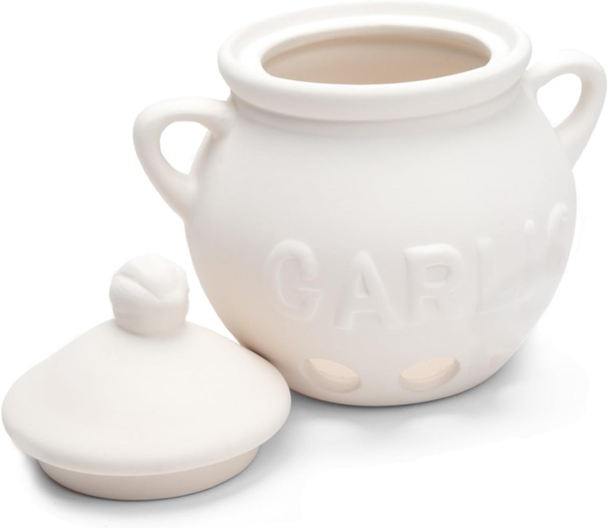 Fox Run White Ceramic Garlic Keeper