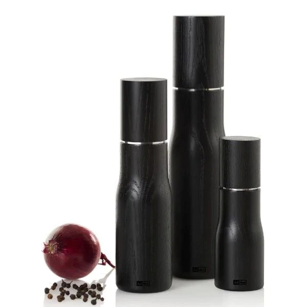 AdHoc LEVO Salt / Pepper Mill – Black Ash Wood – 5.9" / 15 cm