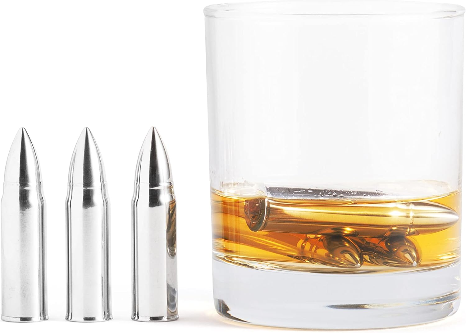 Outset Bullet Whiskey Chillers with Ammo Case