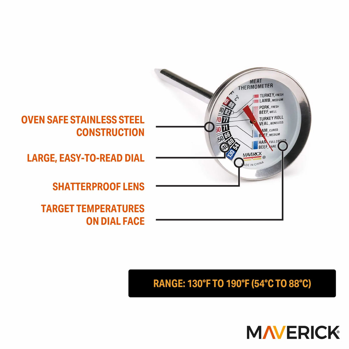Maverick Gourmet Roasting Thermometer