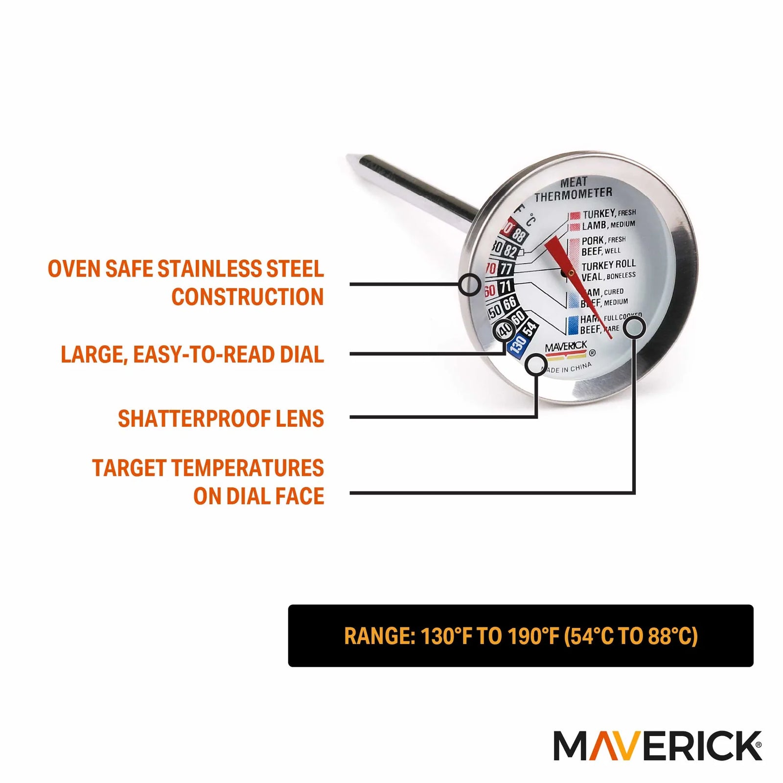 Maverick Gourmet Roasting Thermometer